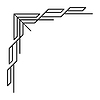 Vector clipart: Line geometric corner. Modern decorative linear