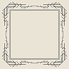 Vector clipart: Line geometric frame. Modern decorative linear