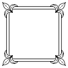 Vector clipart: Floral frame in baroque style. Decorative curling