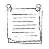 Paper note with pin. Frame or background for