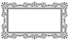 Vector clipart: Line curl frame. Modern decorative linear background
