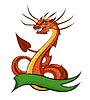 Vektor Cliparts: Cartoon Drache