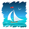 Vector clipart: Sailboat