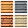 Vector clipart: Brick Wall Seamless Pattern Set