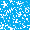 Meta ball Connect Dot Set. Molecule chain. Circle