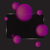 Vector clipart: glass morphism. Space for text, banner. Transparenc