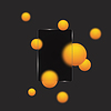 Vector clipart: glass morphism. Space for text, banner. Transparenc