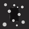 Vector clipart: glassmorphism. Space for text, banner.