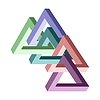 Vector clipart: Impossible triangle shape. Optical visual