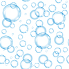 Vector clipart: Circle Soap Bubbles Pattern. Seamless Texture