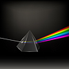 Transparent Prism. Colorful Light Rays. Ray