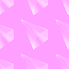 Vector clipart: crystal diamond seamless pattern on pink background