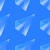 Vector clipart: crystal diamond seamless pattern on blue background