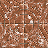 Textura estampada creativa en forma de azulejos cuadrados. | Ilustración vectorial
