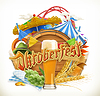 Vector clipart: Munich Beer Festival Oktoberfest, can also be used