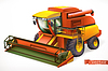 Vector clipart: Combine harvester 3d realistic icon