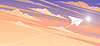 ID 7178099 | Paper plane flying over sunset sky landscape. | Stock Vector Graphics ID 7178099 | Paper plane flying over sunset sky landscape. | Stock Vector Graphics | CLIPARTO