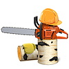 ID 5701489 | Chainsaw with Helmet and Birch Firewood | Stock Vector Graphics ID 5701489 | Chainsaw with Helmet and Birch Firewood | Stock Vector Graphics | CLIPARTO