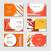 Vector clipart: Cosmetic and beauty business cards set