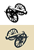 Vector clipart: Artillery cannon s