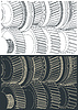 Vector clipart: Gearbox mechanisms s