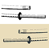 Vector clipart: Japanese katana sword slose-up