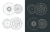 Vector clipart: Mechanisms and gears blueprints