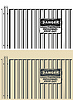 Vector clipart: Metal fence with warning sign