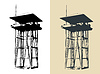 Vector clipart: Military watchtower s
