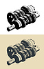 Vector clipart: Motorcycle transmission s