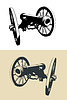 Vector clipart: Vintage artillery cannon
