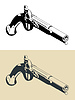 Vector clipart: Antique pistol s