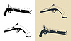 Vector clipart: Antique pistol