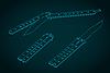 Vector clipart: Butterfly knife