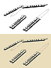 Vector clipart: Butterfly knife s
