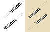 Vector clipart: Butterfly knife isometric s