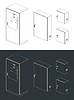 Vector clipart: Electrical panels blueprints