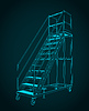 Vector clipart: Mobile maintenance ladder