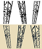 Vector clipart: Modular metal truss s