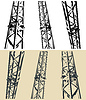 Vector clipart: Modular metal truss s