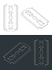 Vector clipart: Razor blade s