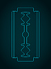 Vector clipart: Razor blade sketch