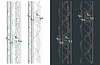 Vector clipart: Removable modular metal truss blueprints