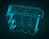 Vector clipart: Silo storage drawings