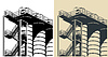 Vector clipart: Silo storage system