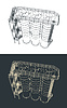 Vector clipart: Silo storage system drawings