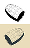 Vector clipart: Wooden barrel