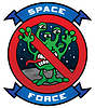 Vector clipart: Funny Space Force Alien Cartoon Vector Illustration