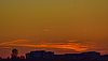 Urban twilight horizon. soft, dreamy moment | Stock Foto