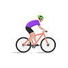 cyclist on bike; biker and bicycling; spo